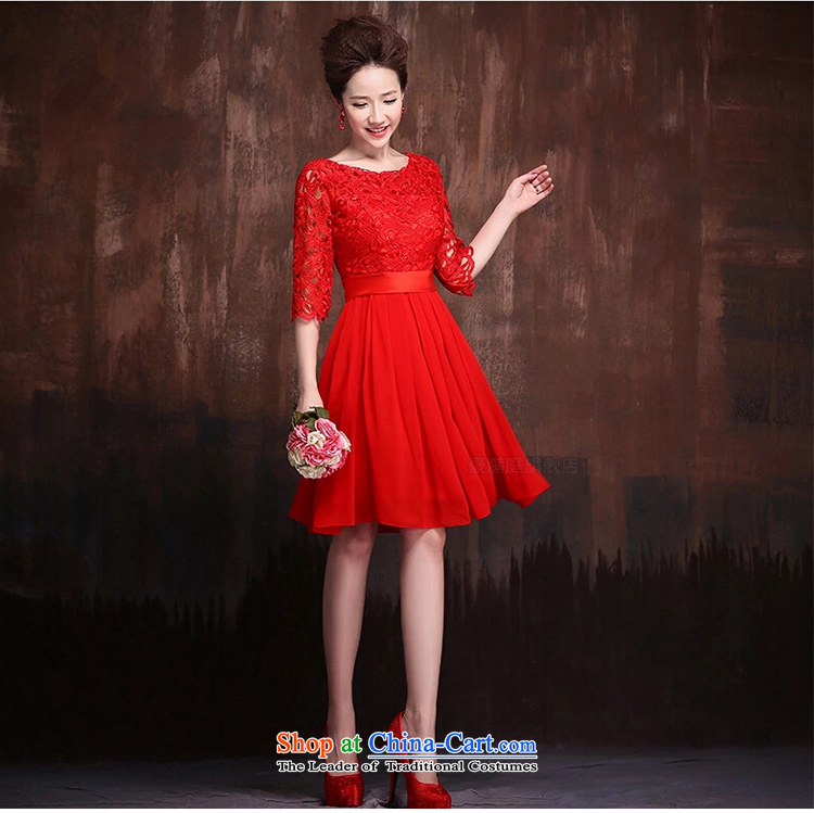 Ho full Chamber Red 7 cuff marriages bows services 1 evening dresses shoulder Sau San lace short, bridal red L picture, prices, brand platters! The elections are supplied in the national character of distribution, so action, buy now enjoy more preferential! As soon as possible.