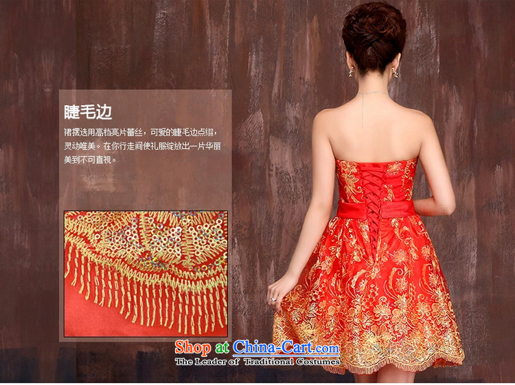 Ho full Chamber wedding dress red bride bows services 2015 Summer new bridesmaid dinner dress short in a small red dress M pictures, prices, brand platters! The elections are supplied in the national character of distribution, so action, buy now enjoy more preferential! As soon as possible.