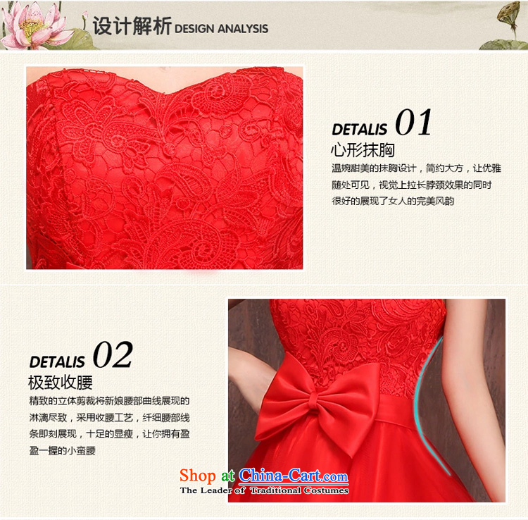 The bride front stub long after serving red 2015 followed the spring and summer months new wedding dress bridesmaid Sau San tie evening RED M picture, prices, brand platters! The elections are supplied in the national character of distribution, so action, buy now enjoy more preferential! As soon as possible.