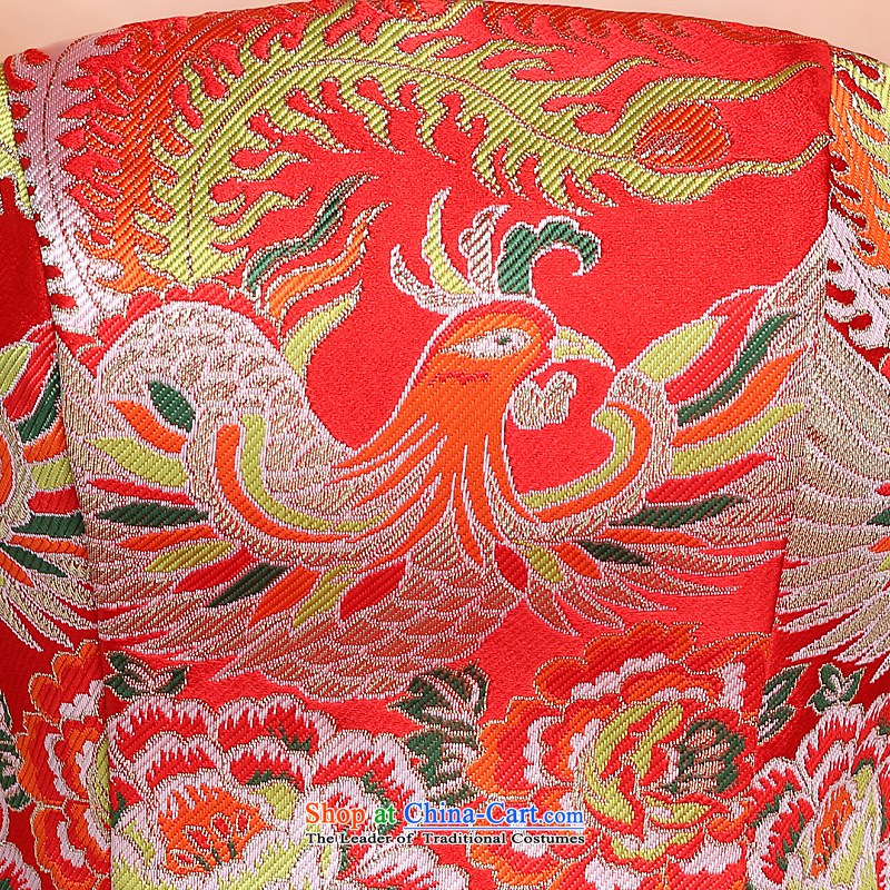 Ho full Chamber marriages bows services during the spring and autumn 2015 New Red Dress cheongsam dress short skirts theme Phoenix Red XL, Ho full Chamber , , , shopping on the Internet