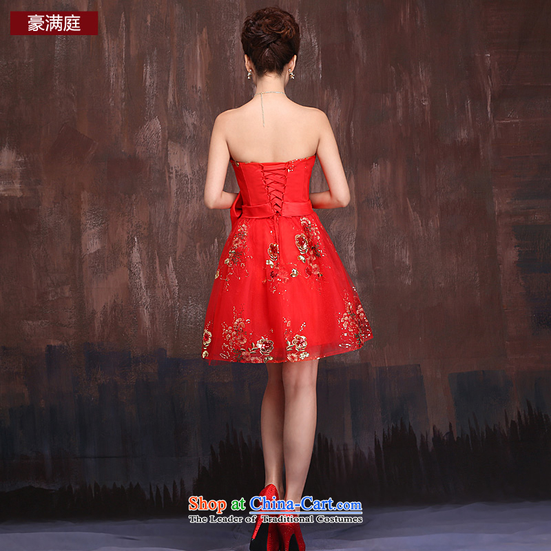 Ho full Chamber marriages of bows services red spring and autumn 2015 new dress Lace Embroidery Bow Tie Female Red XL, Ho full Chamber , , , shopping on the Internet