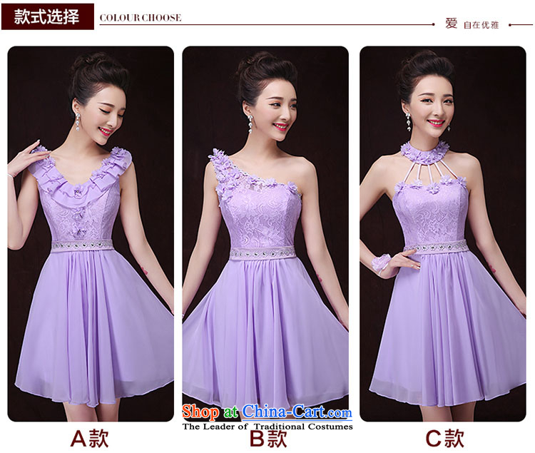Tslyzm Bridesmaid Dress Short, 2015 New dulls bridesmaid sister mission small dress dresses annual gathering of purple evening dress will also hang C S picture, prices, brand platters! The elections are supplied in the national character of distribution, so action, buy now enjoy more preferential! As soon as possible.