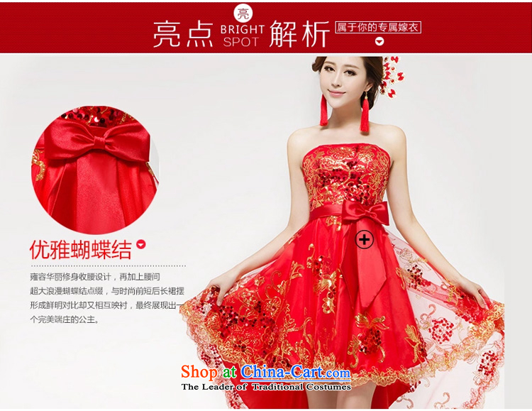 The bride bows services shortage of Hamor red chest bridesmaid service long after the marriage before the short annual banquet dinner dress skirt lace RED M picture, prices, brand platters! The elections are supplied in the national character of distribution, so action, buy now enjoy more preferential! As soon as possible.