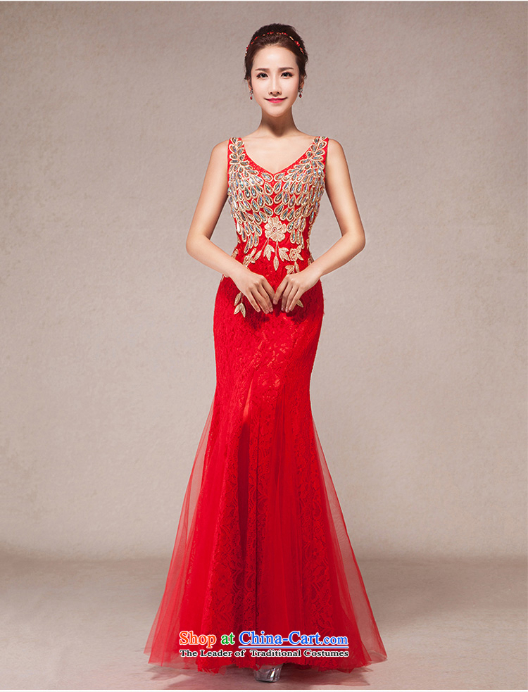 Evening dress new bows services 2015 annual spring dress shoulders Sau San crowsfoot marriages long gown tail XL Photo, prices, brand platters! The elections are supplied in the national character of distribution, so action, buy now enjoy more preferential! As soon as possible.