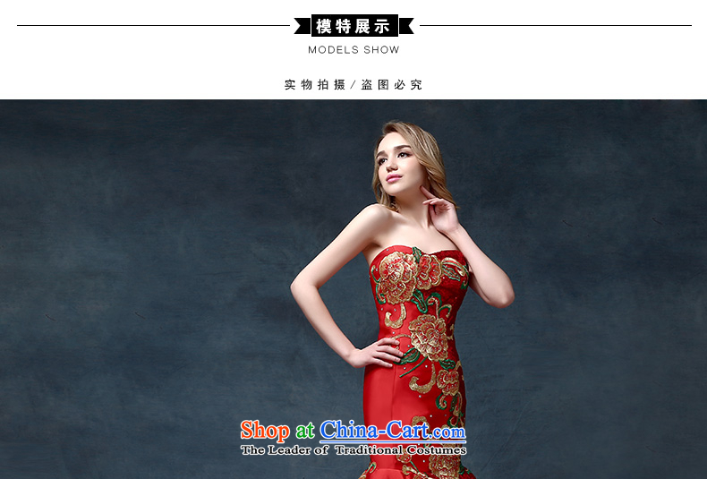 According to Lin Sha bride anointed chest tail bows to China wind embroidery Sau San crowsfoot banquet hosted dinner dress code red are pictures, prices, brand platters! The elections are supplied in the national character of distribution, so action, buy now enjoy more preferential! As soon as possible.