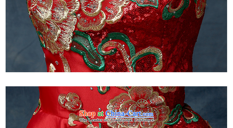 According to Lin Sha bride anointed chest tail bows to China wind embroidery Sau San crowsfoot banquet hosted dinner dress code red are pictures, prices, brand platters! The elections are supplied in the national character of distribution, so action, buy now enjoy more preferential! As soon as possible.
