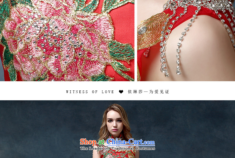 According to Lin Sha 2015 new upscale crowsfoot evening dresses red tail qipao married women serving Chinese will drink tail) are code red picture, prices, brand platters! The elections are supplied in the national character of distribution, so action, buy now enjoy more preferential! As soon as possible.