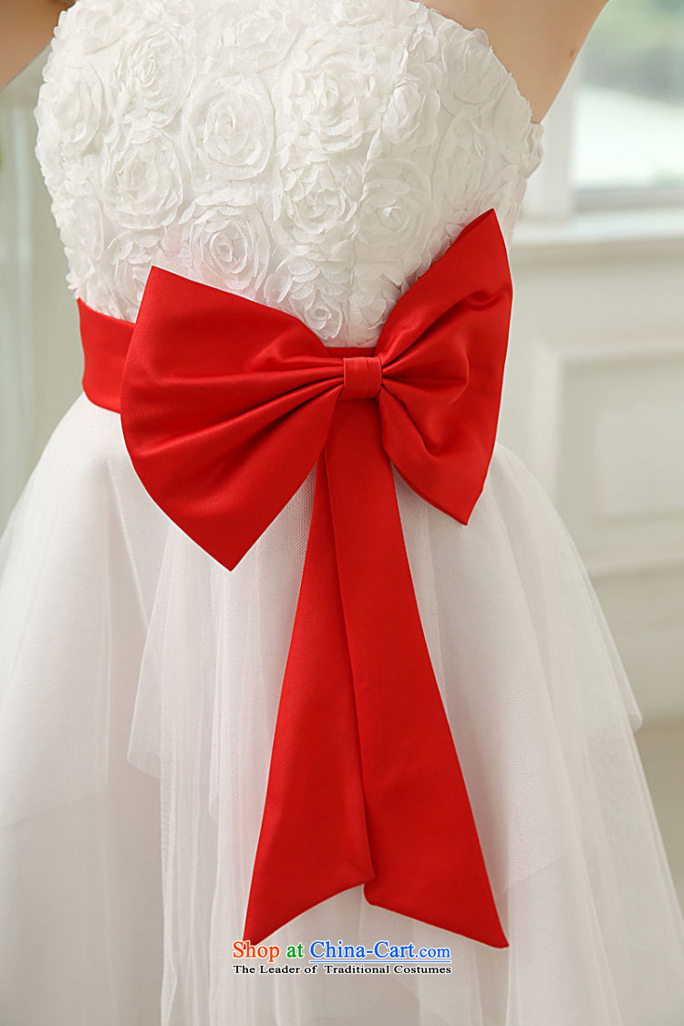 There is also optimized 8D bride wedding dress rammed a Bow Tie short of color and Chest dinner drink service bridesmaid dress new white pictures are code mz5554, prices, brand platters! The elections are supplied in the national character of distribution, so action, buy now enjoy more preferential! As soon as possible.