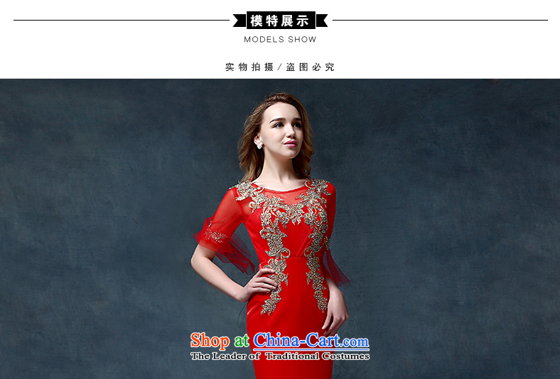 According to Lin Sha wedding dresses crowsfoot retro marriages bows service long-sleeved small trailing banquet evening dresses 2015 New Red S picture, prices, brand platters! The elections are supplied in the national character of distribution, so action, buy now enjoy more preferential! As soon as possible.