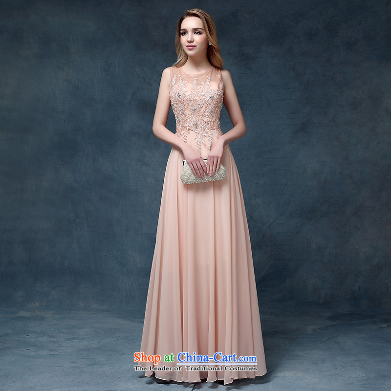 According to Lin Sha 2015 new shoulders bridesmaid pink dresses marriages bows service long gown banquet evening dresses pink XL, according to Lin Sha , , , shopping on the Internet
