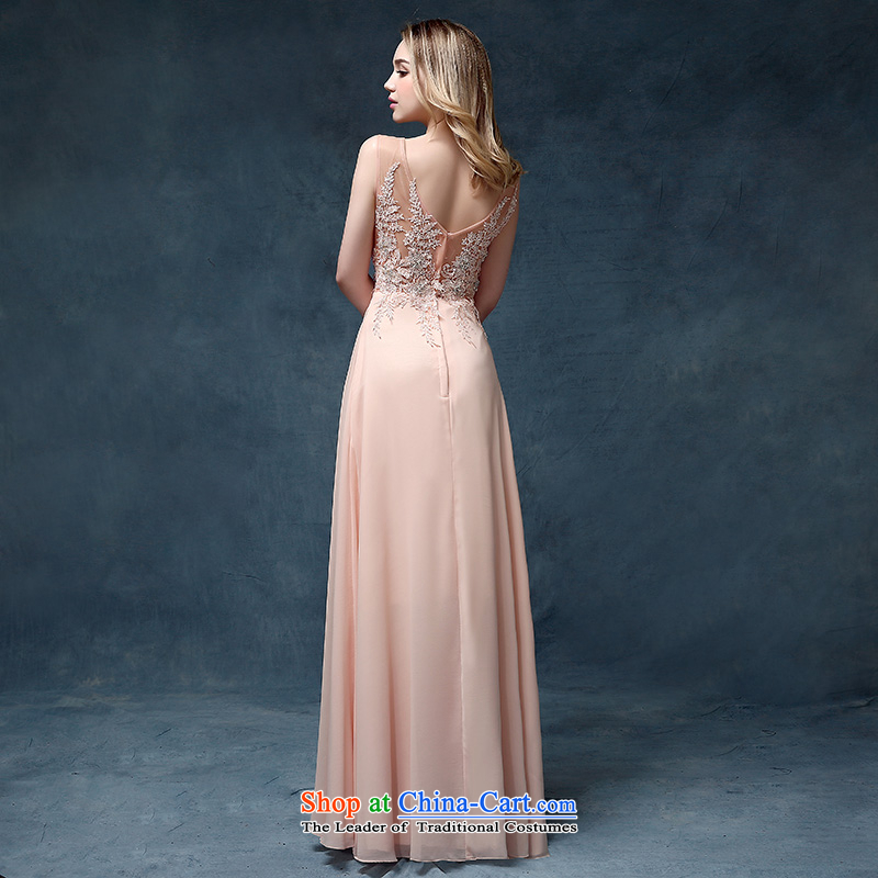 According to Lin Sha 2015 new shoulders bridesmaid pink dresses marriages bows service long gown banquet evening dresses pink XL, according to Lin Sha , , , shopping on the Internet