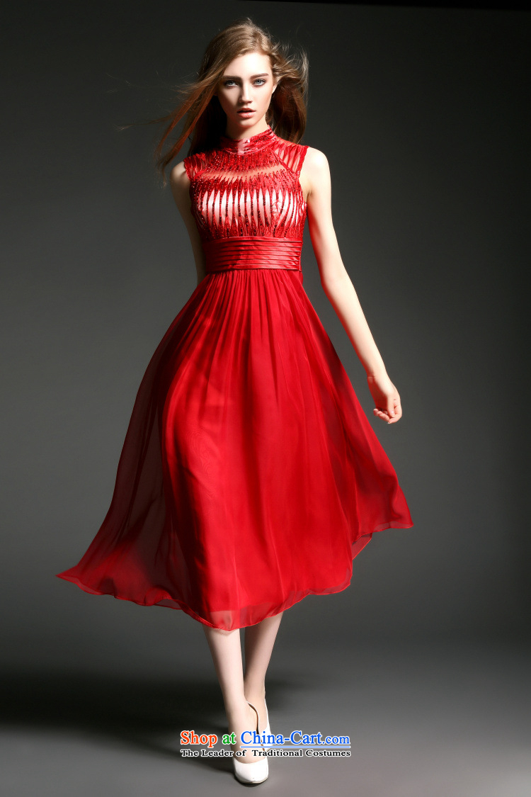 According to the EIA *2015 rain blue spring and summer new western style Heavy Industry positioning on chip Sau San long embroidery of dress dresses T2885 large red 4 Picture, prices, brand platters! The elections are supplied in the national character of distribution, so action, buy now enjoy more preferential! As soon as possible.