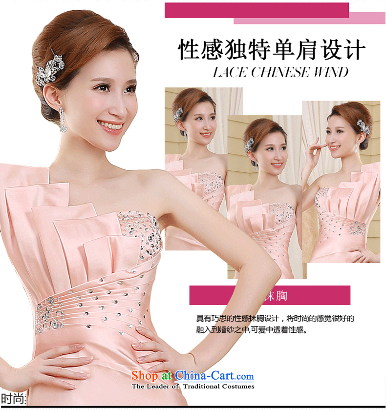 2015 new short) package and evening dress shoulder Korean Princess evening Sau San skirts and sexy aristocratic bows small dress meat pink S picture, prices, brand platters! The elections are supplied in the national character of distribution, so action, buy now enjoy more preferential! As soon as possible.