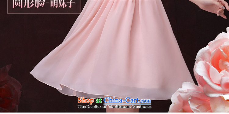 Tslyzm bridesmaid dress skirt autumn and winter 2015 new pink short, thin and sisters in Sau San video boudoir honey small dress will host a dinner dress shoulders V-Neck S picture, prices, brand platters! The elections are supplied in the national character of distribution, so action, buy now enjoy more preferential! As soon as possible.