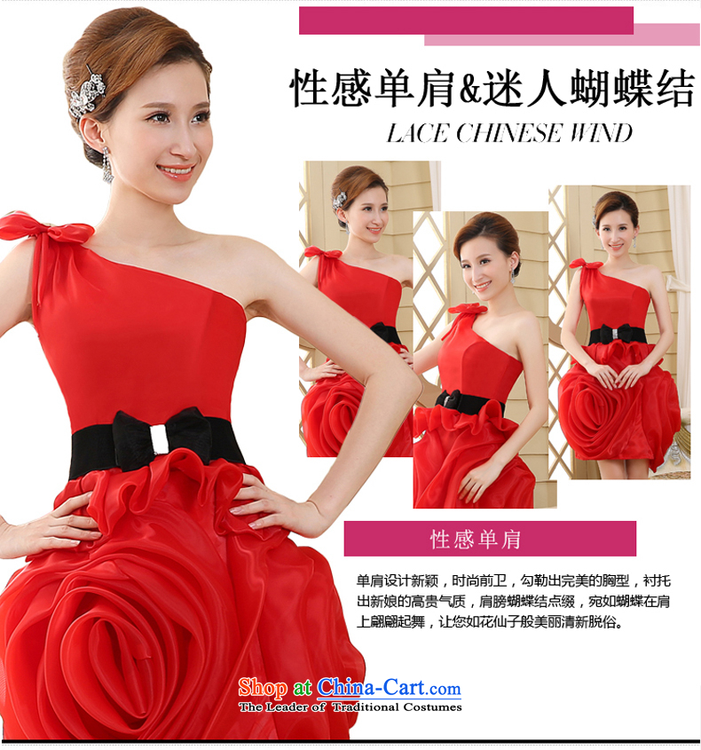 The bride bows services shoulder bridesmaid skirt small banquet dress suit Female dress short spring and summer, Ms. Red XXL picture, prices, brand platters! The elections are supplied in the national character of distribution, so action, buy now enjoy more preferential! As soon as possible.