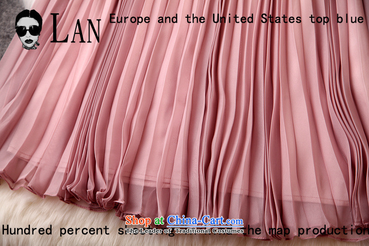 Blue rain dieyi *2015 spring and summer new western style heavy industry like Susy Nagle Pearl set under the Sau San dress dresses T2881 pink 6 pictures, prices, brand platters! The elections are supplied in the national character of distribution, so action, buy now enjoy more preferential! As soon as possible.