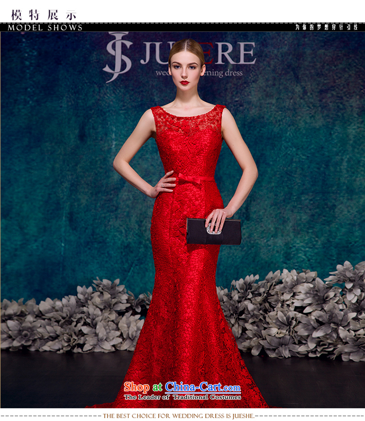 There is a scene in 2015 followed the new service banquet evening dress will preside over the shoulders, round-neck collar lace red tailored picture, prices, brand platters! The elections are supplied in the national character of distribution, so action, buy now enjoy more preferential! As soon as possible.
