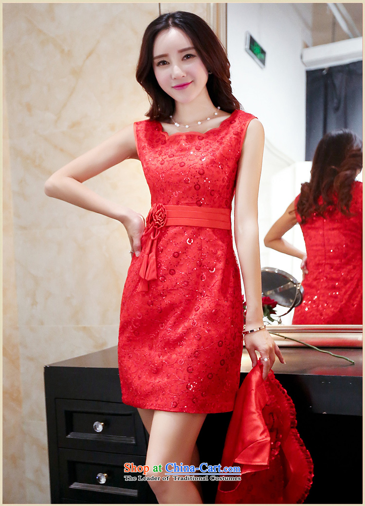 2015 summer season arrogance bride bows to the skirt wedding dress in long red stylish evening dresses and back door girl pictures chest color M brand, prices, picture platters! The elections are supplied in the national character of distribution, so action, buy now enjoy more preferential! As soon as possible.