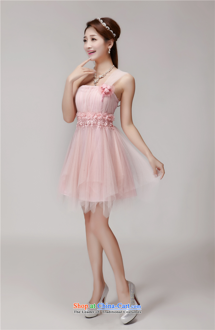 4 two more bridesmaid mission in 2015 Yi dress banquet dinner dress short skirts, small sister dress1563 pink M picture, prices, brand platters! The elections are supplied in the national character of distribution, so action, buy now enjoy more preferential! As soon as possible.