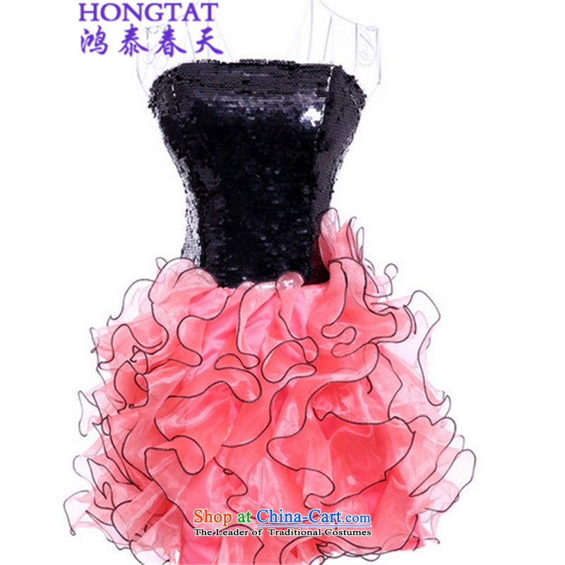 In the spring of? 2015 Summer Hong Tai anointed chest dresses B11-1-0918-65 Girl s red are code
