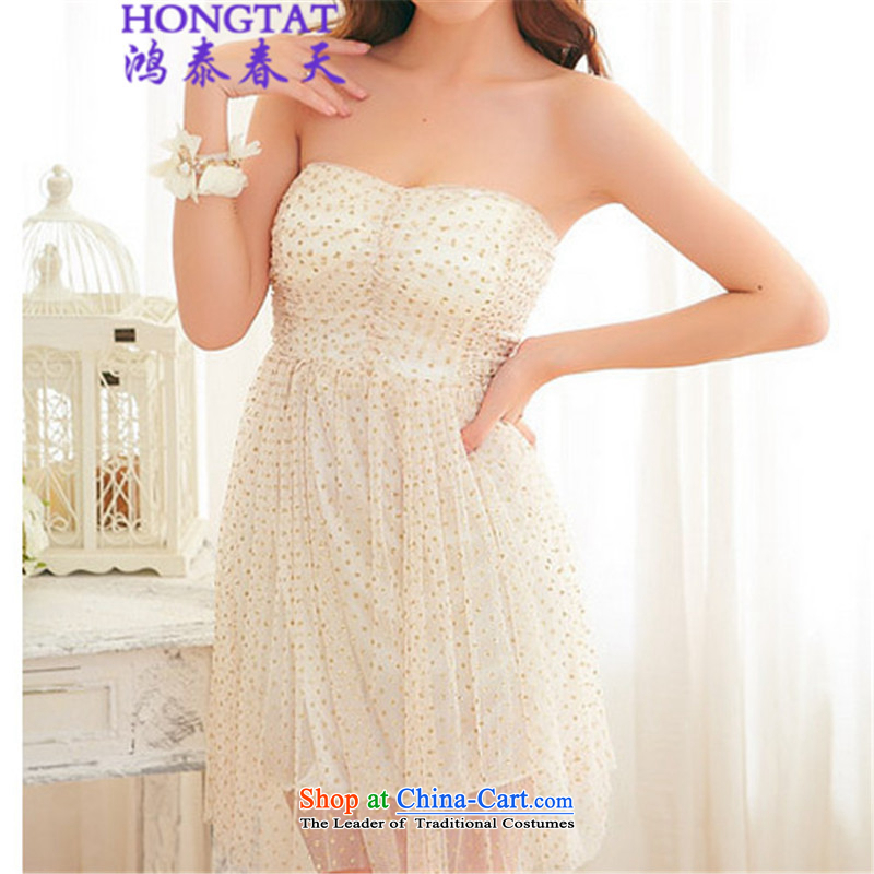 In the spring of  2015 Summer Hong Tai gauze wiping the chest dress dresses 302-8109-24 west are code of pink hong tai spring (hongtaichuntian) , , , shopping on the Internet