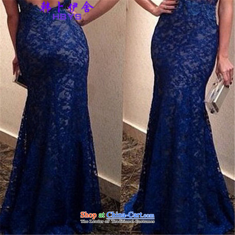 Won Bin Abdullah Esher  2015 Summer lace V-neck and sexy style mini skirts, BLUE XL, won the repatriation 512-B-808-35 ESHER (HANBOYISHE) , , , shopping on the Internet