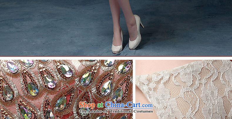 According to Lin Sha 2015 new bride dress stylish bridesmaid serving evening dresses champagne color Korean small dining Dress Short spring, champagne color L picture, prices, brand platters! The elections are supplied in the national character of distribution, so action, buy now enjoy more preferential! As soon as possible.