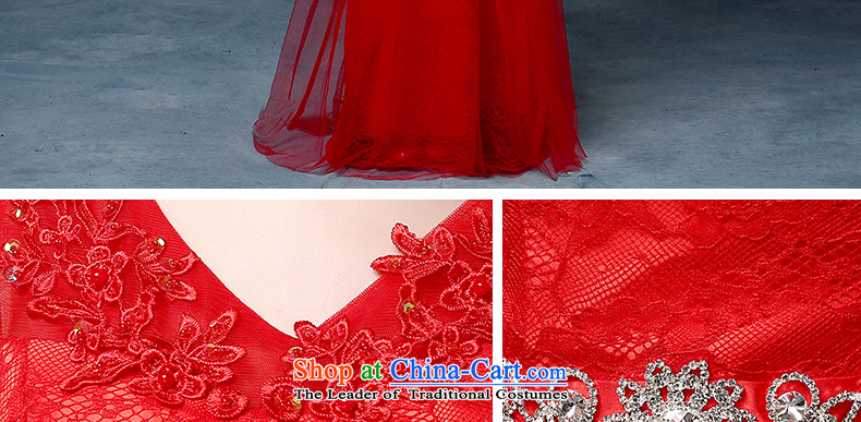 According to Lin Sha 2015 new marriages bows services shoulders lace wedding dresses bridesmaid dresses evening dresses red XL Photo, prices, brand platters! The elections are supplied in the national character of distribution, so action, buy now enjoy more preferential! As soon as possible.