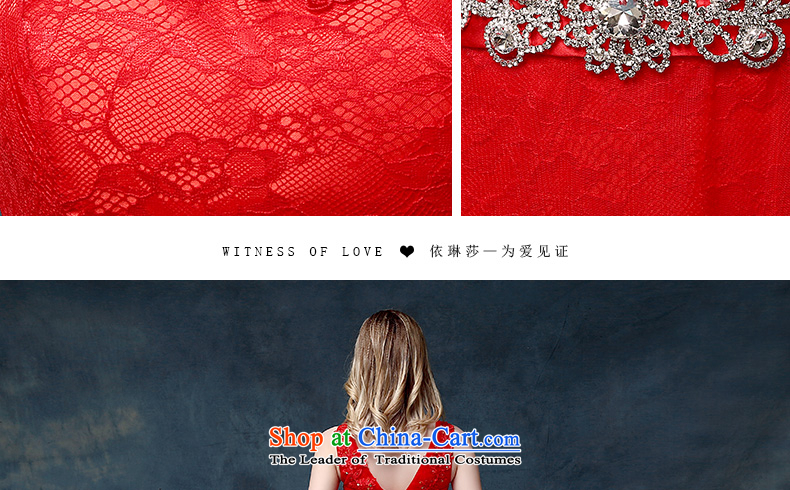 According to Lin Sha 2015 new marriages bows services shoulders lace wedding dresses bridesmaid dresses evening dresses red XL Photo, prices, brand platters! The elections are supplied in the national character of distribution, so action, buy now enjoy more preferential! As soon as possible.