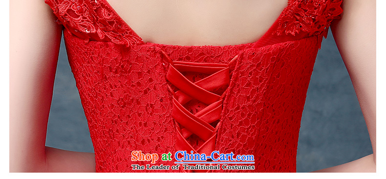 According to Lin Sa 2015 Spring/Summer new stylish marriages bows to shoulder a crowsfoot video thin crowsfoot evening dresses female RED M picture, prices, brand platters! The elections are supplied in the national character of distribution, so action, buy now enjoy more preferential! As soon as possible.