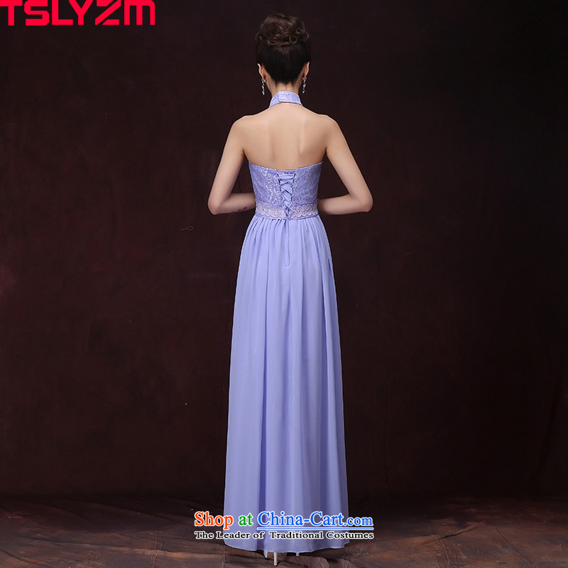 Tslyzm bridesmaid dress long light purple evening dresses women's sister in the skirt 2015 new autumn and winter hosted a dress C performances temperament hang also s,tslyzm,,, shopping on the Internet