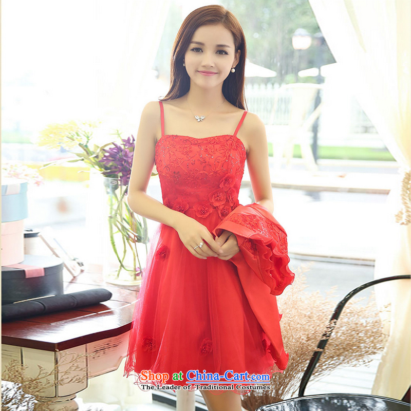 Mei Lin Shing 2015 married women serving drink spring and summer new lace back door onto Red two kits dresses bridesmaid booking wedding dress red XXL, BENQIAN (thousands) of the , , , shopping on the Internet