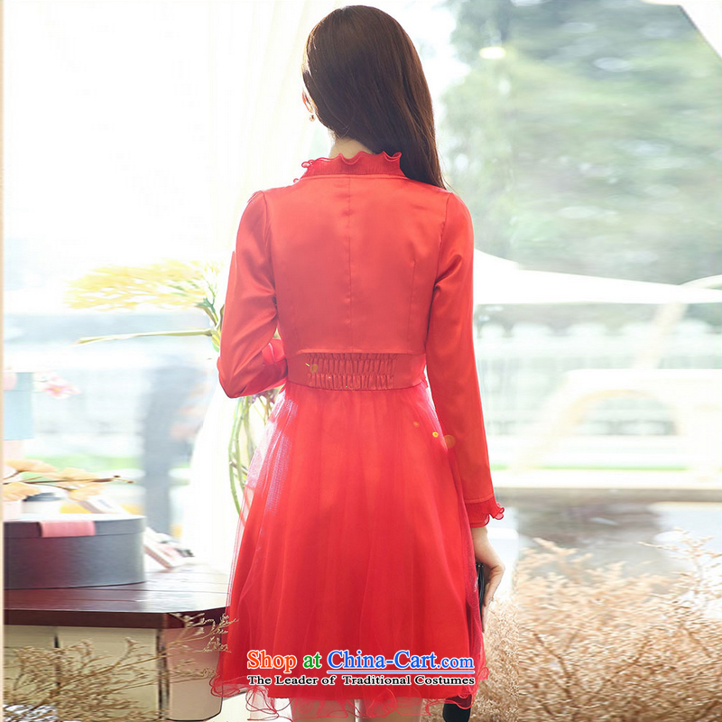 Mei Lin Shing 2015 married women serving drink spring and summer new lace back door onto Red two kits dresses bridesmaid booking wedding dress red XXL, BENQIAN (thousands) of the , , , shopping on the Internet