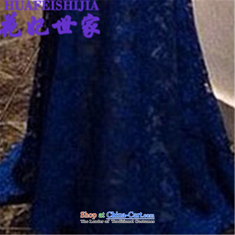 Spend the  summer of 2015, Saga Furs of Princess lace V-neck and sexy style mini skirts, Blue , L, take concubines 512-B-808-35 Saga (HUA FEI SHI JIA) , , , shopping on the Internet