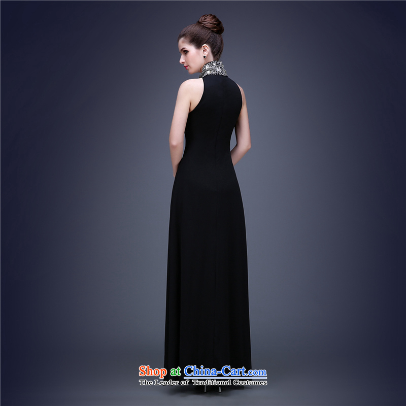 (Aaron's health-hung also convey the new air quality evening dresses moderator banquet Top Loin of Sau San dress dresses elegant small black skirt black S, Hong lun's shopping on the Internet has been pressed.