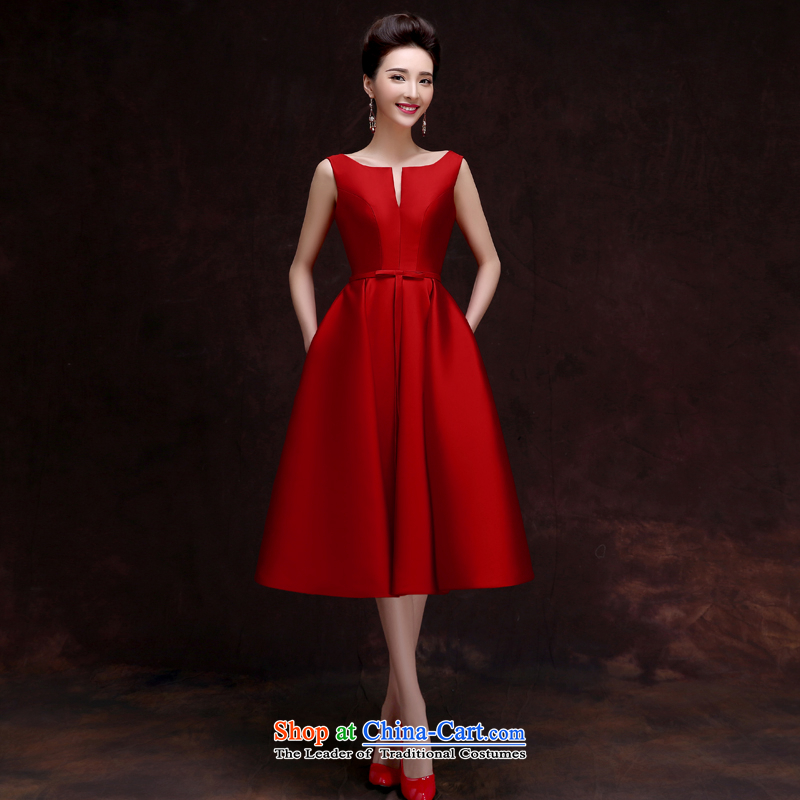 The privilege of serving-leung 2015 new bride bows to the summer and fall of Red Dress Chinese wedding dresses skirts small Ms. wine red XL, a service-leung , , , shopping on the Internet