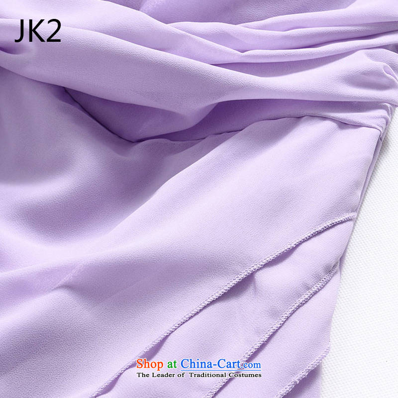 Elegant and bright chest Foutune of Princess skirt omelet before large chiffon dress skirt (feed) 9833 JK2 stealth purple ,JK2.YY,,, code are shopping on the Internet