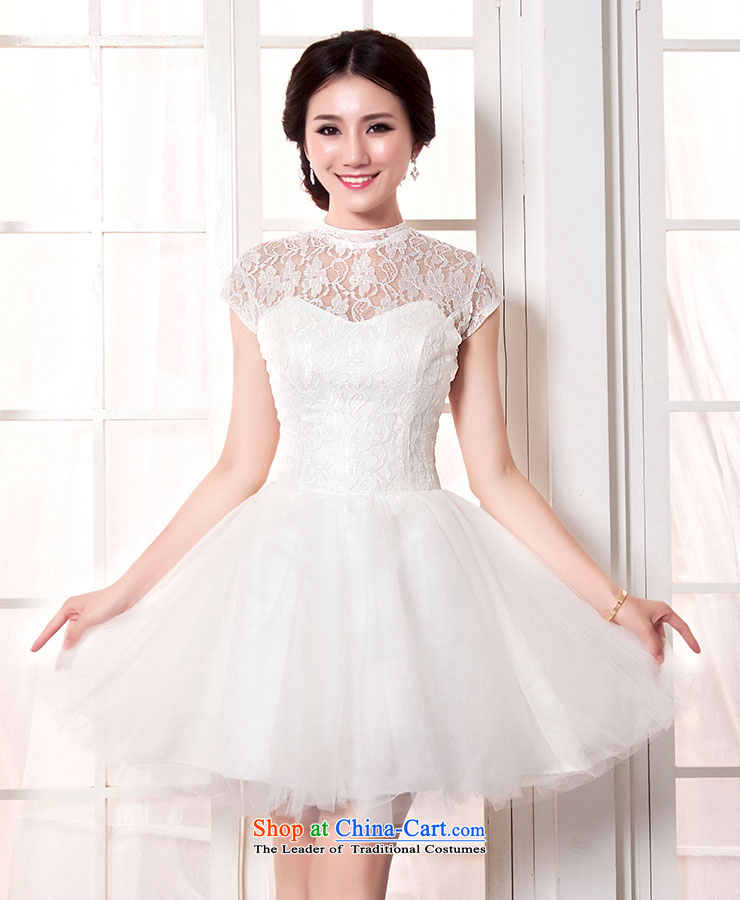Millennium bride 2015 new French white lace small Dress Short, shoulders in Korea version of SISTER bridesmaid services stylish bon bon D6046 XL/22 white pictures skirt, prices, brand platters! The elections are supplied in the national character of distribution, so action, buy now enjoy more preferential! As soon as possible.
