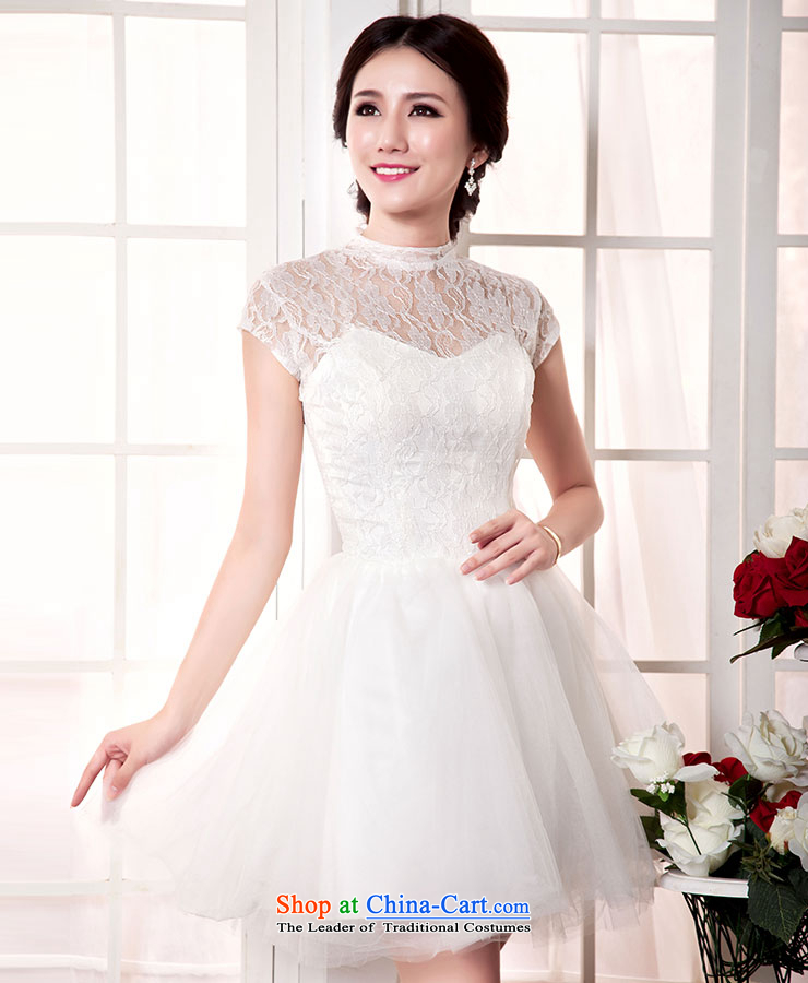 Millennium bride 2015 new French white lace small Dress Short, shoulders in Korea version of SISTER bridesmaid services stylish bon bon D6046 XL/22 white pictures skirt, prices, brand platters! The elections are supplied in the national character of distribution, so action, buy now enjoy more preferential! As soon as possible.