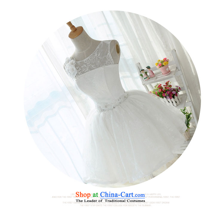 Millennium bride 2015 new short, lace shoulders a small white dress bridesmaid skirt marriages straps performances bon bon skirt D6008 white S/19 picture, prices, brand platters! The elections are supplied in the national character of distribution, so action, buy now enjoy more preferential! As soon as possible.