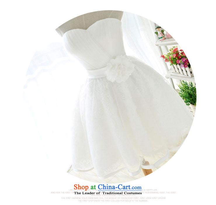 Millennium bride 2015 new Korean white lace anointed Chest Flower small short, wipe the chest dress sister mission bridesmaid D6005 XXL/23 white picture services, prices, brand platters! The elections are supplied in the national character of distribution, so action, buy now enjoy more preferential! As soon as possible.