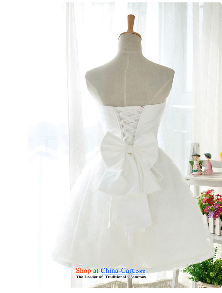 Millennium bride 2015 new Korean white lace anointed Chest Flower small short, wipe the chest dress sister mission bridesmaid D6005 XXL/23 white picture services, prices, brand platters! The elections are supplied in the national character of distribution, so action, buy now enjoy more preferential! As soon as possible.