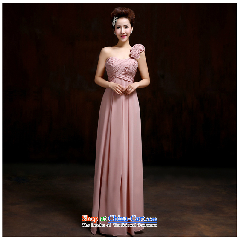 The first white into about bride bows services spring and summer shoulders will evening banquet evening dresses bridesmaid dress Korean Sisters skirt long C, S, white first into about shopping on the Internet has been pressed.