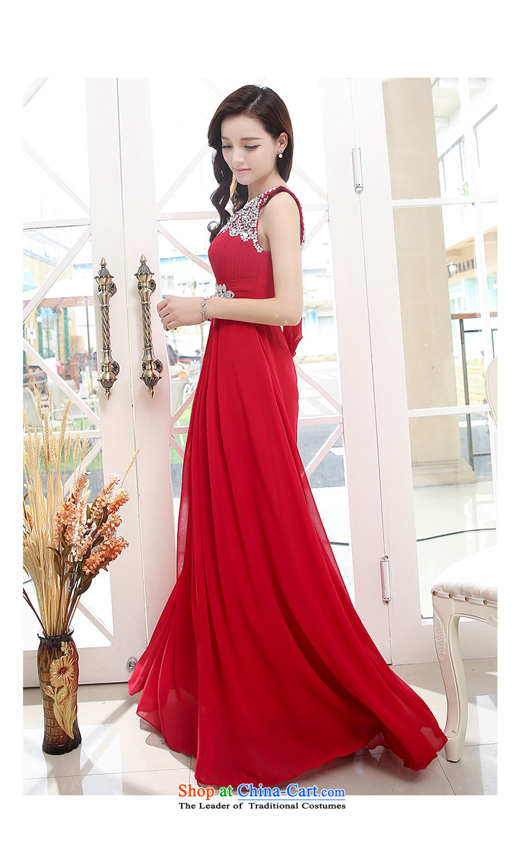 Korea Yae Jin 2015 Summer new Korean performances, Beveled Shoulder dress tall wedding dresses marriage diamond chiffon long skirt pink XL Photo, prices, brand platters! The elections are supplied in the national character of distribution, so action, buy now enjoy more preferential! As soon as possible.