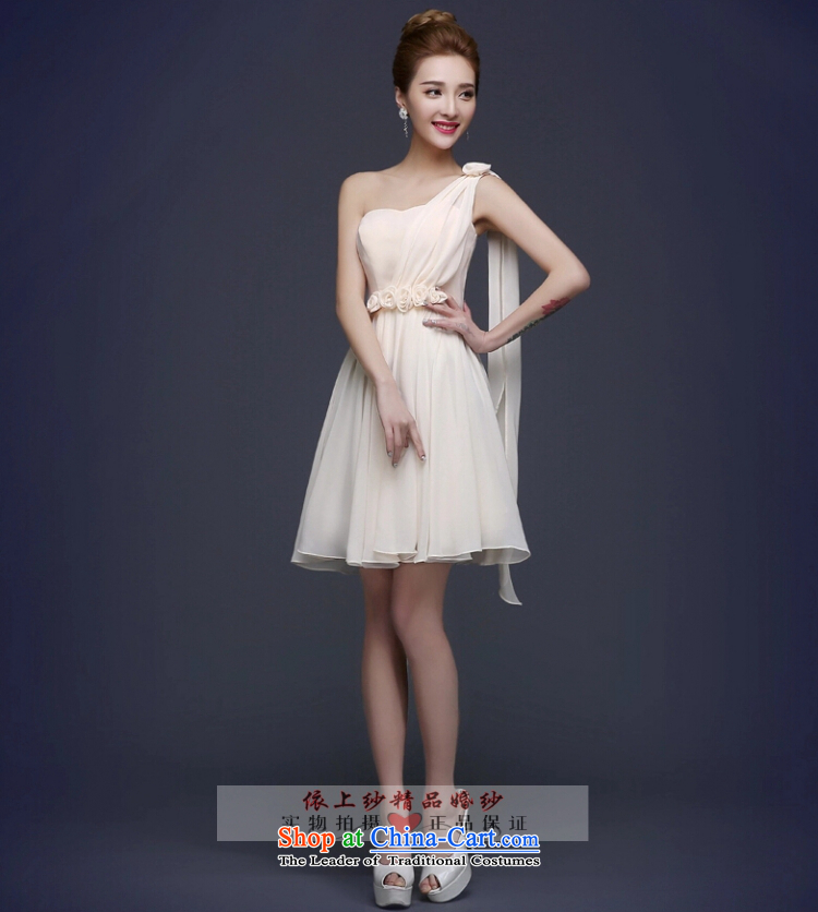 Yong-yeon and new spring 2015 stylish marriages bridesmaid mission dress skirt banquet dinner dress short of Sau San champagne color champagne color and picture L, price, chest, brand platters! The elections are supplied in the national character of distribution, so action, buy now enjoy more preferential! As soon as possible.