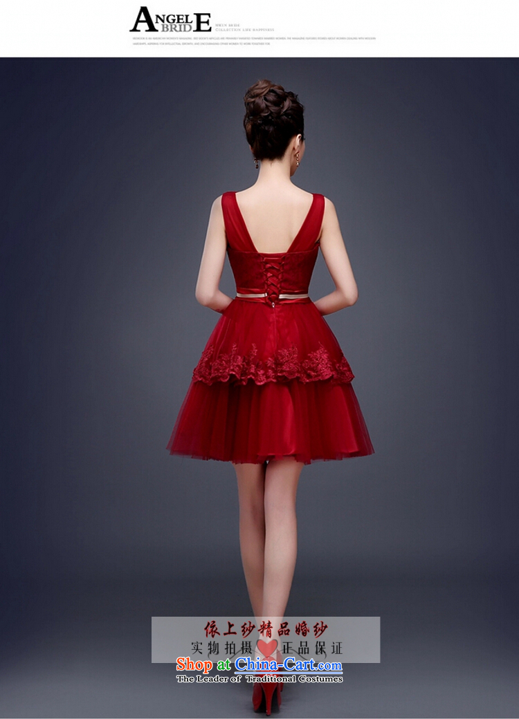 Yong-yeon and evening dresses 2015 new spring red bows Service Bridal Fashion Wedding Dress Short, Mr Ronald Sau San shoulders deep red L picture, prices, brand platters! The elections are supplied in the national character of distribution, so action, buy now enjoy more preferential! As soon as possible.