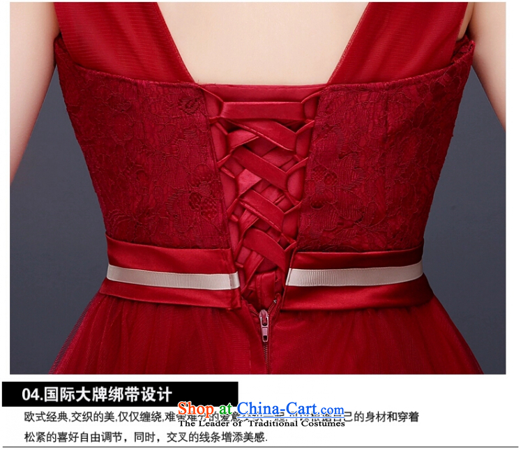 Yong-yeon and evening dresses 2015 new spring red bows Service Bridal Fashion Wedding Dress Short, Mr Ronald Sau San shoulders deep red L picture, prices, brand platters! The elections are supplied in the national character of distribution, so action, buy now enjoy more preferential! As soon as possible.