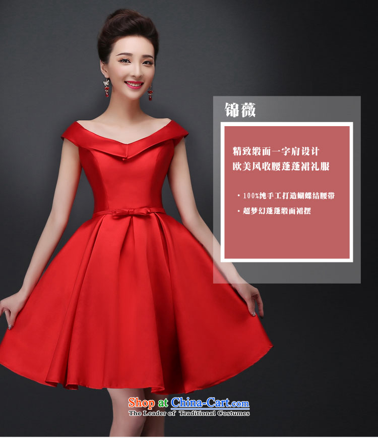 Marriages bows to the new spring 2015) women's shoulders a V-Neck short dress bridesmaid bride wedding dress spring and summer red 10 made no refund is not replaced picture, prices, brand platters! The elections are supplied in the national character of distribution, so action, buy now enjoy more preferential! As soon as possible.