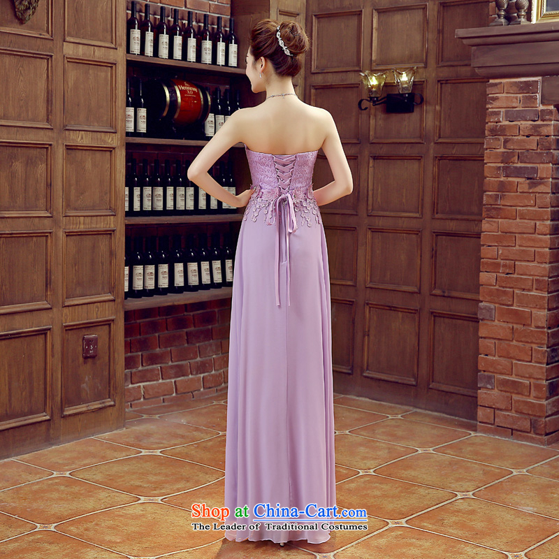 The Syrian Arab Republic  2015 Autumn time new bridesmaid mission dress with a light purple long bridesmaid sister skirt with service banquet performances dress balls moderator dress with a light purple , L, Syria has been pressed time shopping on the Internet