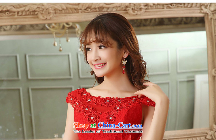 Toasting champagne bridal dresses tslyzm shoulders short of summer 2015 Autumn new red flower short skirts Korea version manually water drilling small dress bon bon skirt red L picture, prices, brand platters! The elections are supplied in the national character of distribution, so action, buy now enjoy more preferential! As soon as possible.
